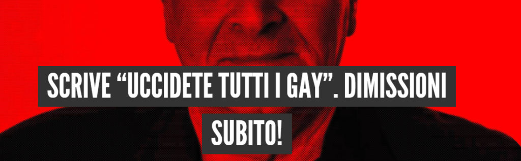 Uccidete tutti i Gay, il post di Giuseppe Cannata
