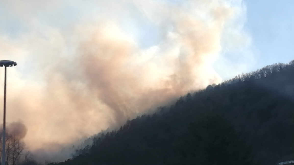 Incendio Caselette Val della Torre