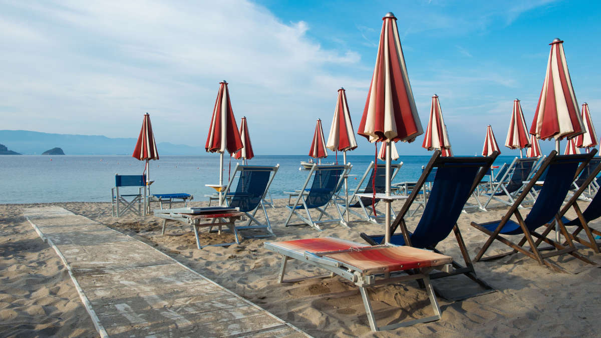 Spiaggia in Liguria